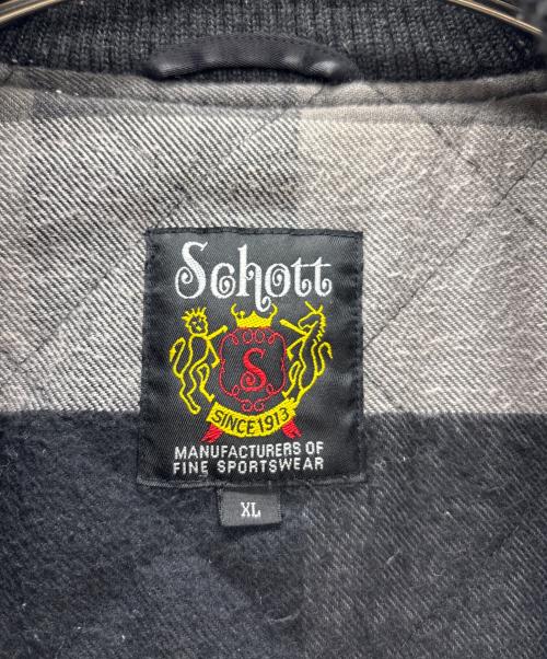 Schott（ショット）Schott (ショット) ブルゾン ブラック サイズ:XLの古着・服飾アイテム