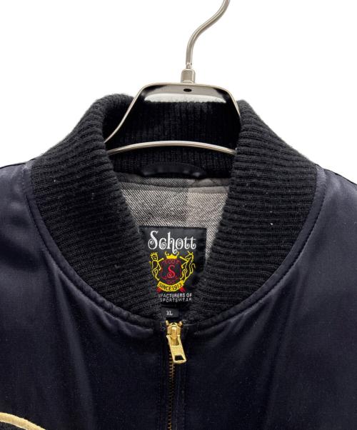 Schott（ショット）Schott (ショット) ブルゾン ブラック サイズ:XLの古着・服飾アイテム