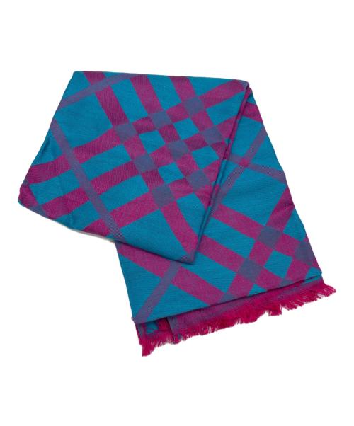 BURBERRY（バーバリー）BURBERRY (バーバリー) ストール ピンク×ブルー 未使用品の古着・服飾アイテム