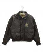 LIFE MEMBERS-）の古着「A-2レザーフライトジャケット」｜ブラウン