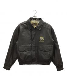 LIFE MEMBERS（-）の古着「A-2レザーフライトジャケット」｜ブラウン