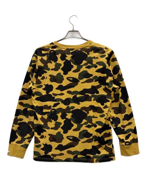 A BATHING APE（ア ベイシング エイプ）A BATHING APE (ア ベイシング エイプ) ロングスリーブカットソー イエロー サイズ:Mの古着・服飾アイテム