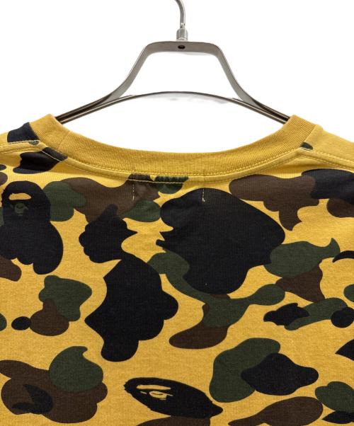 A BATHING APE（ア ベイシング エイプ）A BATHING APE (ア ベイシング エイプ) ロングスリーブカットソー イエロー サイズ:Mの古着・服飾アイテム