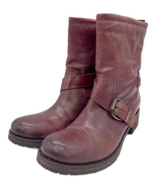 CLARKS（クラークス）CLARKS (クラークス) エンジニアブーツ ワインレッド サイズ:5 1/2の古着・服飾アイテム