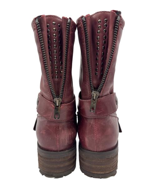 CLARKS（クラークス）CLARKS (クラークス) エンジニアブーツ ワインレッド サイズ:5 1/2の古着・服飾アイテム