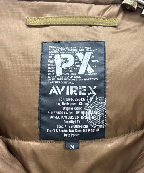 AVIREX（アヴィレックス）AVIREX (アヴィレックス) フードパディングジャケット カーキ サイズ:Mの古着・服飾アイテム