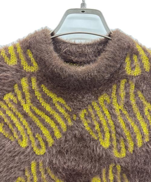 HUF（ハフ）HUF (ハフ) セーター ブラウン×イエロー サイズ:Sの古着・服飾アイテム