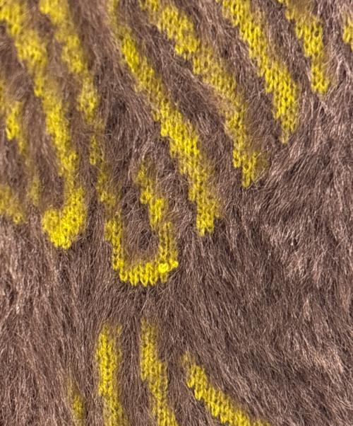 HUF（ハフ）HUF (ハフ) セーター ブラウン×イエロー サイズ:Sの古着・服飾アイテム