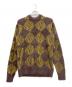 HUF（ハフ）の古着「セーター」｜ブラウン×イエロー