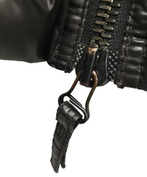 DUVETICA（デュベティカ）DUVETICA (デュベティカ) ダウンジャケット ブラウン×ブラック サイズ:46の古着・服飾アイテム