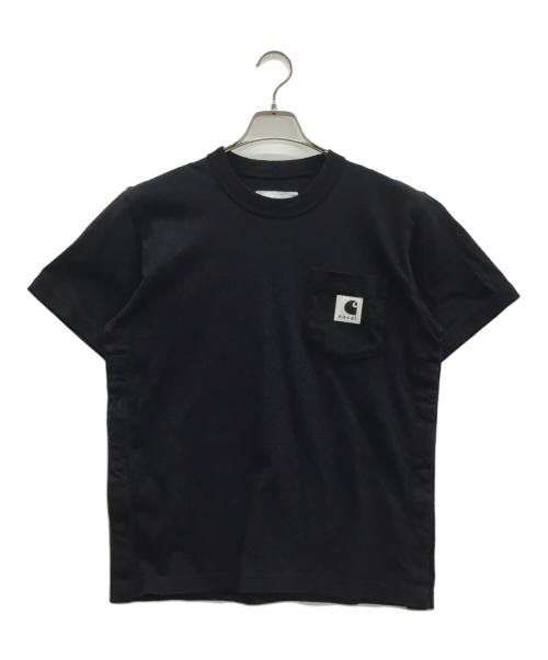 sacai（サカイ）sacai (サカイ) Carhartt WIP (カーハート ワークインプログレス) ポケットTシャツ ネイビー サイズ:2の古着・服飾アイテム