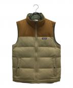 Patagoniaパタゴニア）の古着「リバーシブルダウンベスト」｜ベージュ×キャメル