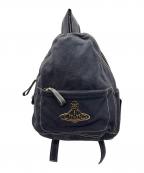 Vivienne Westwoodヴィヴィアンウエストウッド）の古着「キャンバスバックパック」｜ブラック×ゴールド