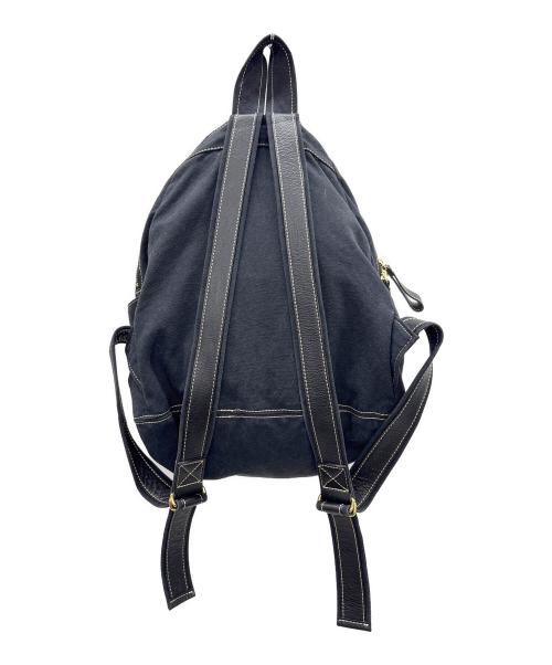 Vivienne Westwood（ヴィヴィアンウエストウッド）Vivienne Westwood (ヴィヴィアンウエストウッド) キャンバスバックパック ブラック×ゴールドの古着・服飾アイテム