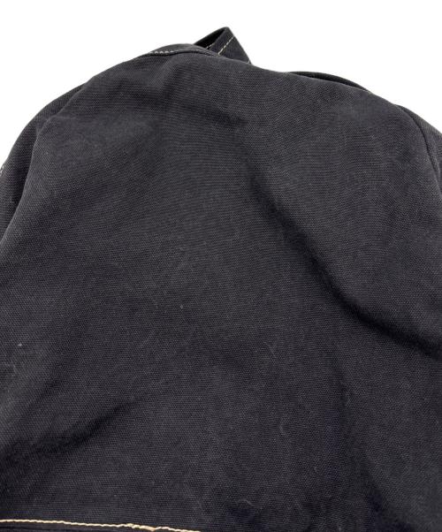 Vivienne Westwood（ヴィヴィアンウエストウッド）Vivienne Westwood (ヴィヴィアンウエストウッド) キャンバスバックパック ブラック×ゴールドの古着・服飾アイテム