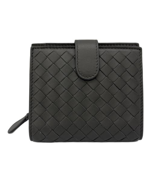 BOTTEGA VENETA（ボッテガベネタ）BOTTEGA VENETA (ボッテガベネタ) 2つ折り財布 グレーの古着・服飾アイテム