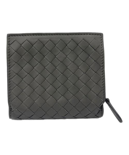 BOTTEGA VENETA（ボッテガベネタ）BOTTEGA VENETA (ボッテガベネタ) 2つ折り財布 グレーの古着・服飾アイテム