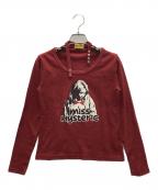 Hysteric Glamourヒステリックグラマー）の古着「長袖カットソー」｜レッド