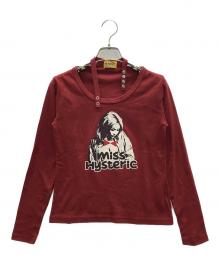 Hysteric Glamour（ヒステリックグラマー）の古着「長袖カットソー」｜レッド