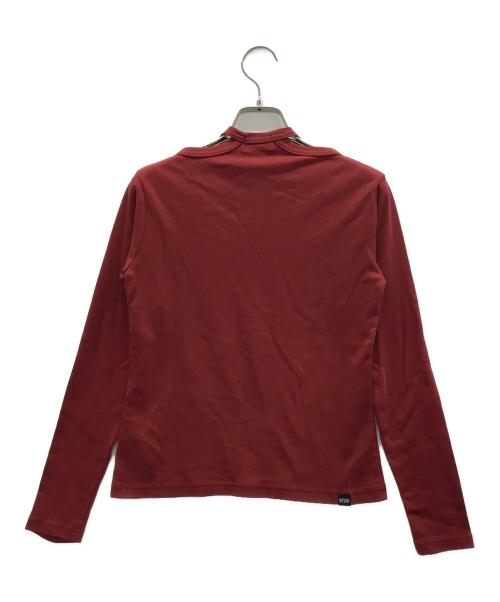 Hysteric Glamour（ヒステリックグラマー）Hysteric Glamour (ヒステリックグラマー) 長袖カットソー レッド サイズ:FREEの古着・服飾アイテム