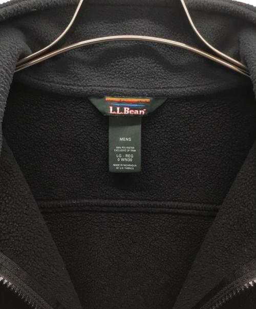 L.L.Bean（エルエルビーン）L.L.Bean (エルエルビーン) ハーフジップフリースジャケット ブラック サイズ:Lの古着・服飾アイテム