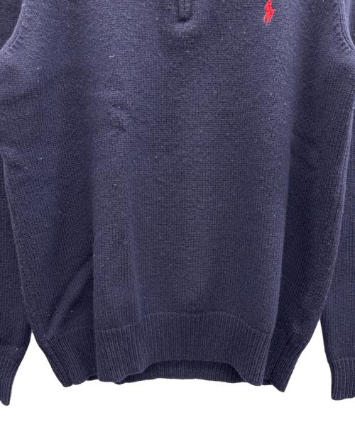 POLO RALPH LAUREN（ポロ・ラルフローレン）POLO RALPH LAUREN (ポロ・ラルフローレン) ジップニット ネイビー サイズ:Mの古着・服飾アイテム