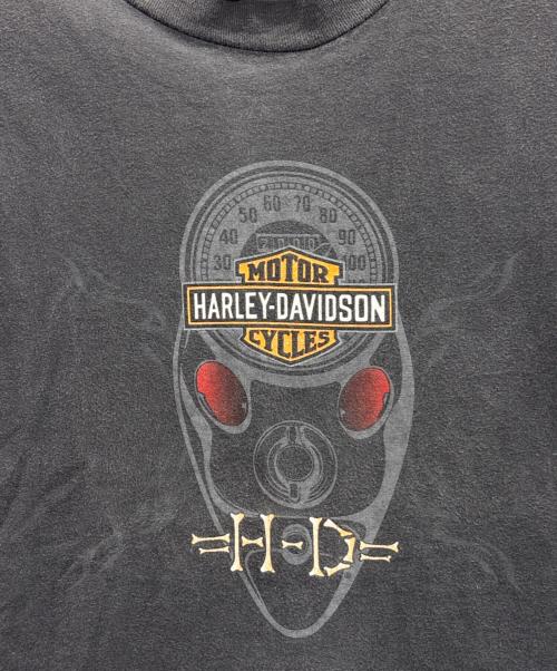 HARLEY-DAVIDSON（ハーレーダビッドソン）HARLEY-DAVIDSON (ハーレーダビッドソン) ロングスリーブカットソー ブラック サイズ:Lの古着・服飾アイテム