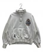 GALFYガルフィー）の古着「ハーフジップスウェット」｜ホワイト