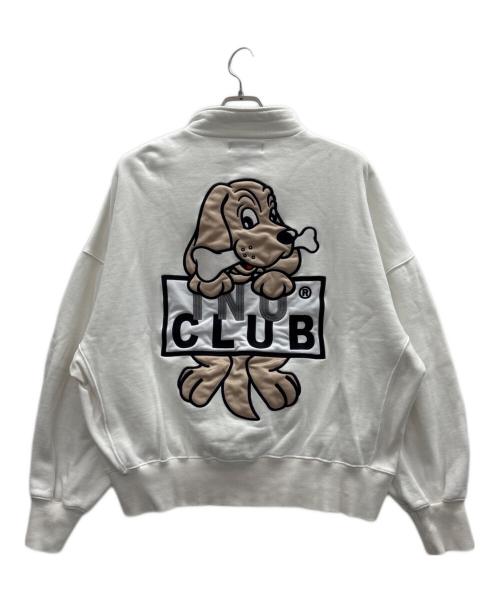 GALFY（ガルフィー）GALFY (ガルフィー) ハーフジップスウェット ホワイト サイズ:中型犬（L)の古着・服飾アイテム