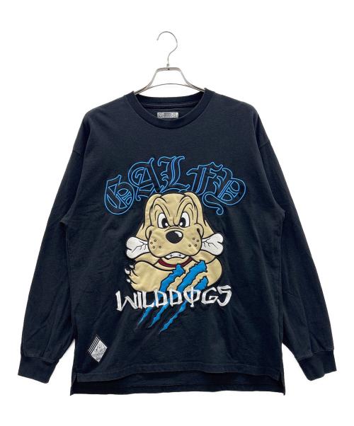 GALFY（ガルフィー）GALFY (ガルフィー) ロングスリーブカットソー ブラック×ブルー サイズ:中型犬（L）の古着・服飾アイテム