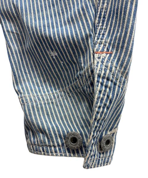 POLO RALPH LAUREN（ポロ・ラルフローレン）POLO RALPH LAUREN (ポロ・ラルフローレン) カバーオール ブルー×ホワイト サイズ:Sの古着・服飾アイテム