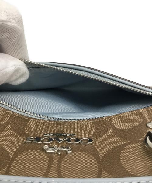 COACH（コーチ）COACH (コーチ) 2WAYショルダーバッグ ブラウン×ブルーの古着・服飾アイテム