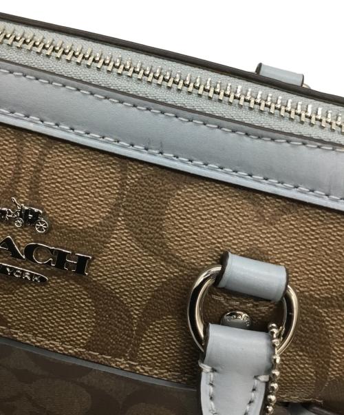 COACH（コーチ）COACH (コーチ) 2WAYショルダーバッグ ブラウン×ブルーの古着・服飾アイテム
