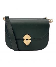 Kate Spade（ケイトスペード）の古着「ルラスモールサドルバック」｜グリーン×レッド