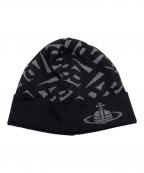 Vivienne Westwoodヴィヴィアンウエストウッド）の古着「ニット帽」｜ブラック×グレー