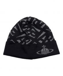 Vivienne Westwood（ヴィヴィアンウエストウッド）の古着「ニット帽」｜ブラック×グレー