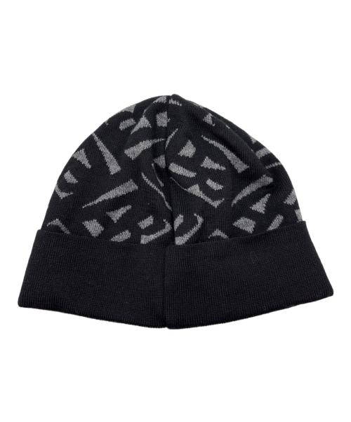 Vivienne Westwood（ヴィヴィアンウエストウッド）Vivienne Westwood (ヴィヴィアンウエストウッド) ニット帽 ブラック×グレーの古着・服飾アイテム