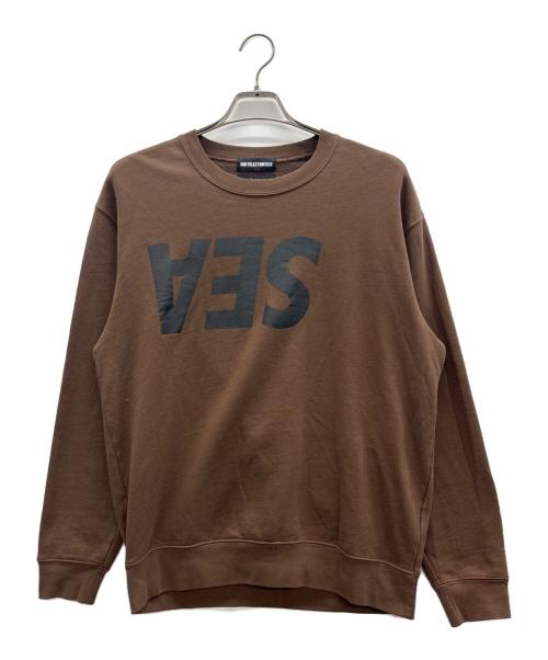 GOD SELECTION XXX（ゴッド セレクション トリプルエックス）GOD SELECTION XXX (ゴッド セレクション トリプルエックス) WIND AND SEA (ウィンダンシー) スウェット ブラウン×ブラック サイズ:Mの古着・服飾アイテム