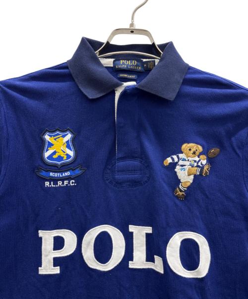 POLO RALPH LAUREN（ポロ・ラルフローレン）POLO RALPH LAUREN (ポロ・ラルフローレン) ラガーシャツ ブルー サイズ:Mの古着・服飾アイテム