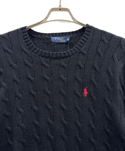 POLO RALPH LAUREN（ポロ・ラルフローレン）POLO RALPH LAUREN (ポロ・ラルフローレン) ニット ブラック サイズ:L 未使用品の古着・服飾アイテム