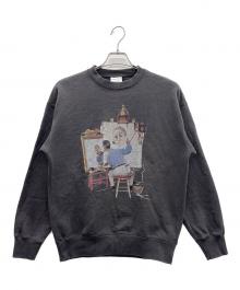 BEAUTY&YOUTH（ビューティーアンドユース）の古着「プリントスウェット」｜ブラック