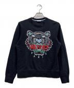 KENZOケンゾー）の古着「タイガー刺繍スウェット」｜ブラック