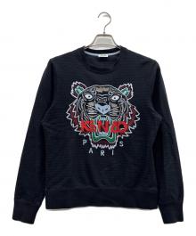 KENZO（ケンゾー）の古着「タイガー刺繍スウェット」｜ブラック