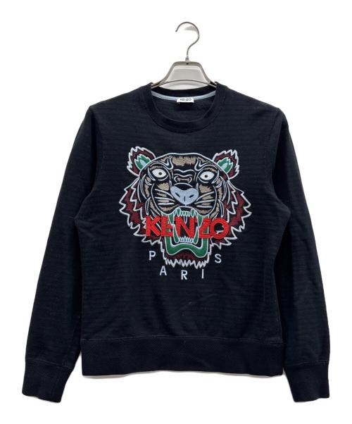 KENZO（ケンゾー）KENZO (ケンゾー) タイガー刺繍スウェット ブラック サイズ:表記無しの古着・服飾アイテム