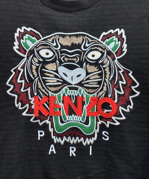 KENZO（ケンゾー）KENZO (ケンゾー) タイガー刺繍スウェット ブラック サイズ:表記無しの古着・服飾アイテム