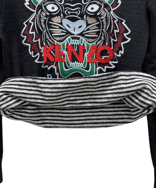 KENZO（ケンゾー）KENZO (ケンゾー) タイガー刺繍スウェット ブラック サイズ:表記無しの古着・服飾アイテム