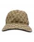 GUCCI (グッチ) ベースボールキャップ ブラウン サイズ:L(59cm)：20000円