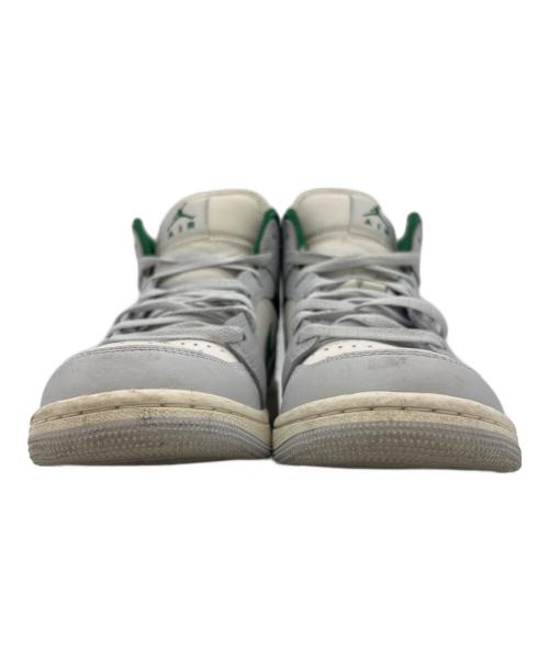 NIKE（ナイキ）NIKE (ナイキ) AIR JORDAN1 Mid ホワイト×グリーン サイズ:26.5の古着・服飾アイテム