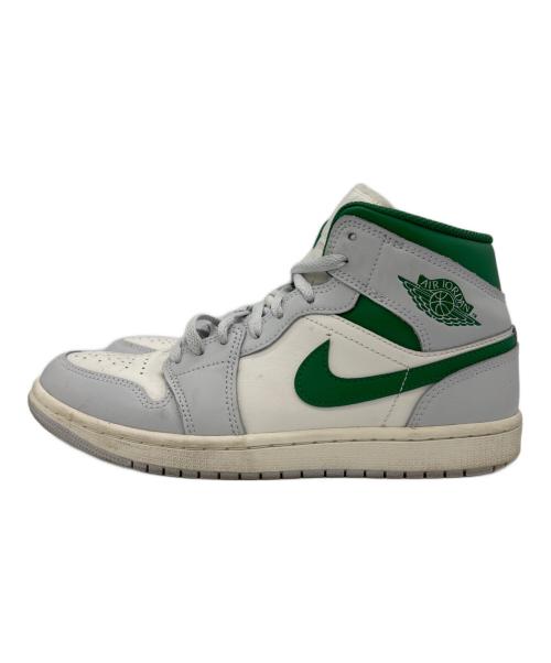 NIKE（ナイキ）NIKE (ナイキ) AIR JORDAN1 Mid ホワイト×グリーン サイズ:26.5の古着・服飾アイテム