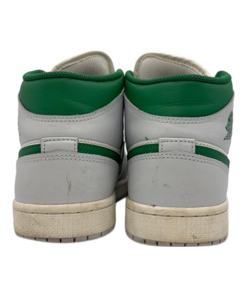 NIKE（ナイキ）NIKE (ナイキ) AIR JORDAN1 Mid ホワイト×グリーン サイズ:26.5の古着・服飾アイテム
